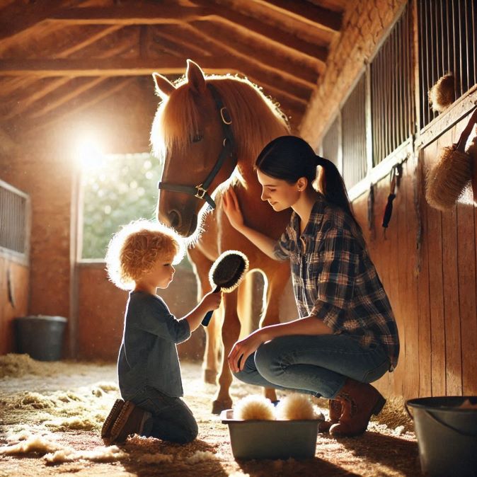 caring for horses